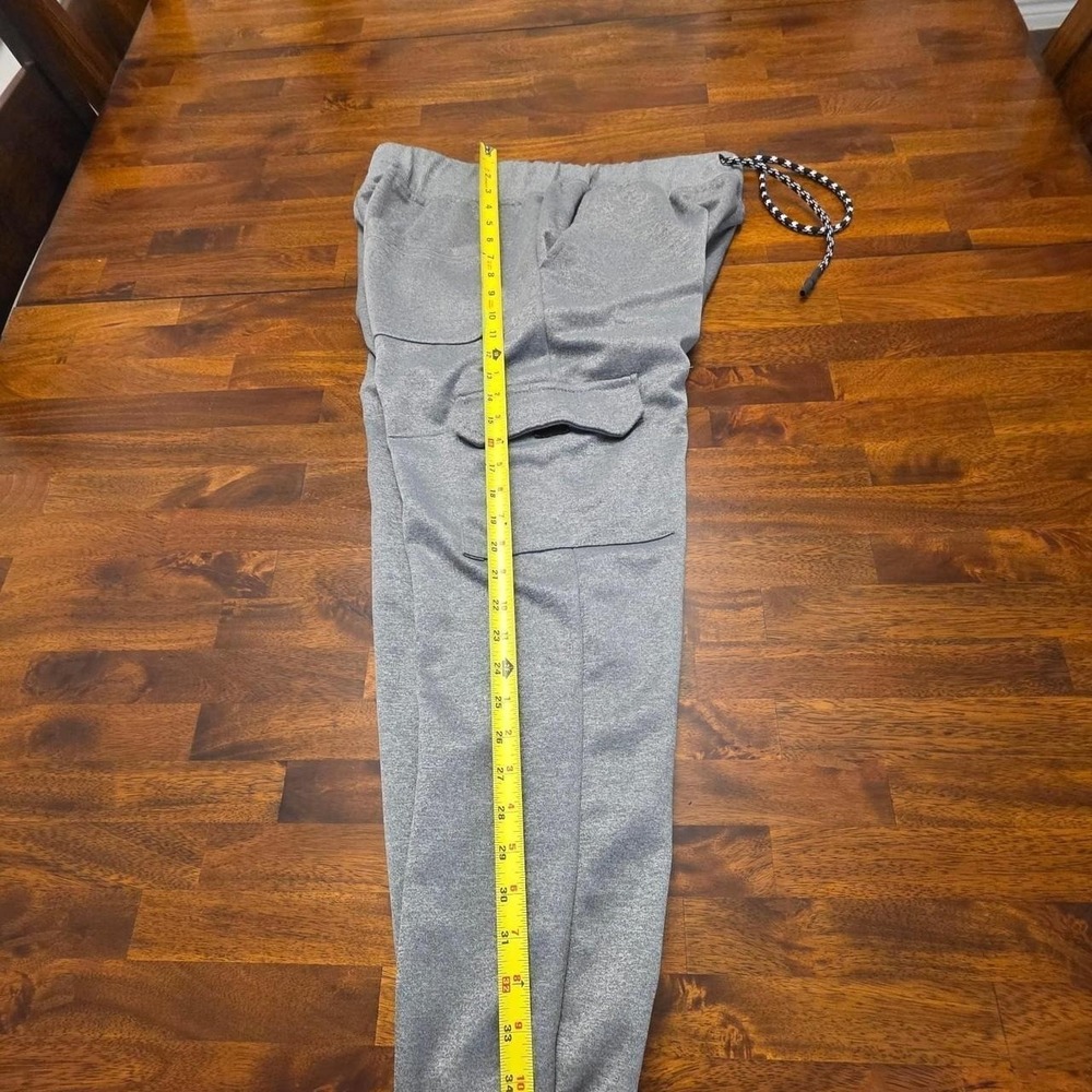 AIRWALK GREY CARGO SWEATPANTS SIZE MEDIUM SKU88 - Picture 2 of 8